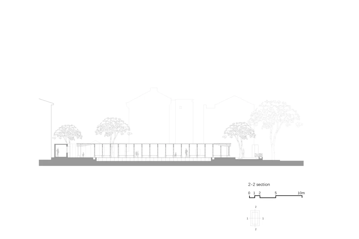 BIM建筑|上海永嘉路口袋广场 / 上海阿科米星建筑设计事务所