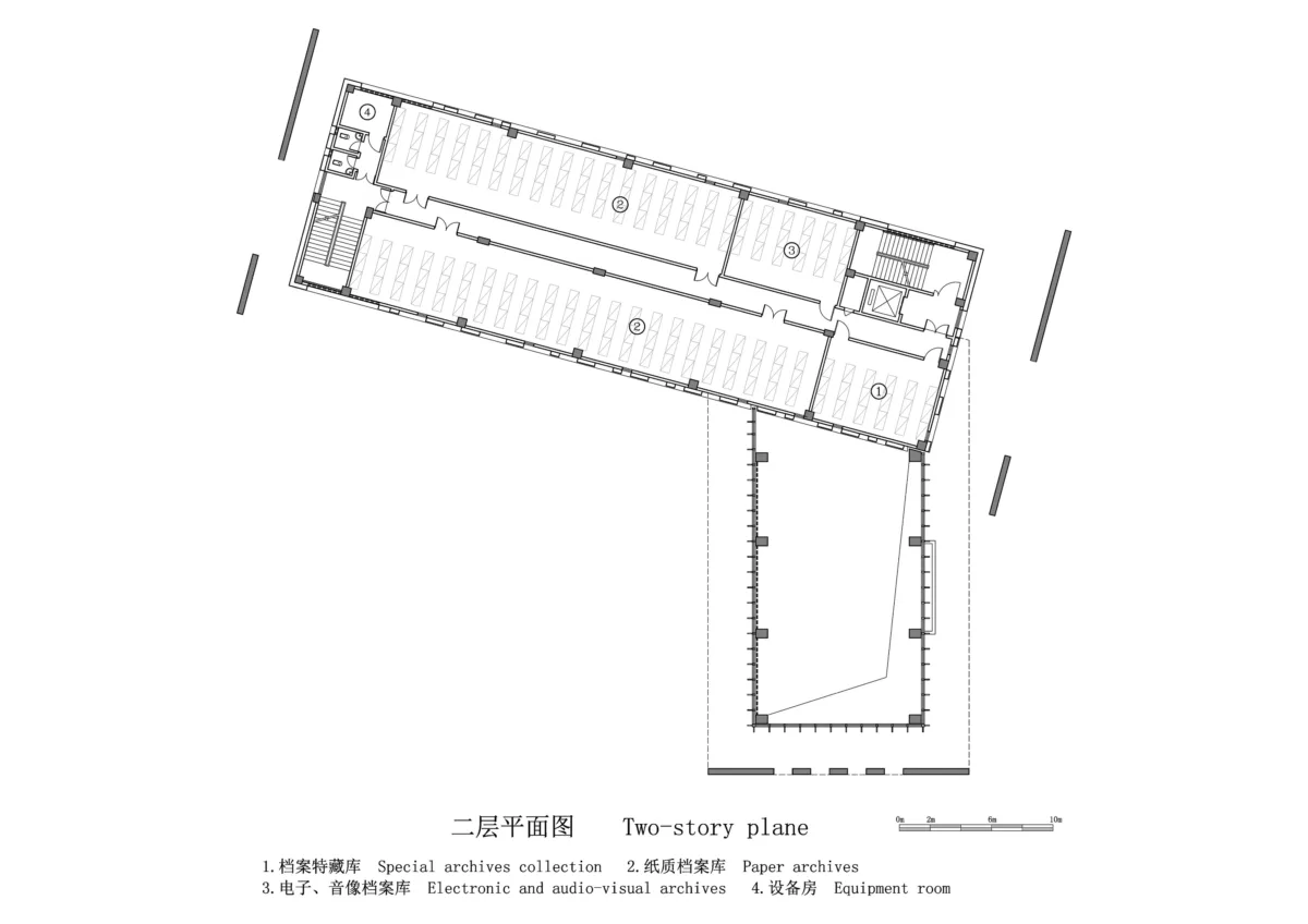 BIM建筑|广西贺州市.平桂档案馆——简洁至上 / 广西中盛建筑设计有限公司