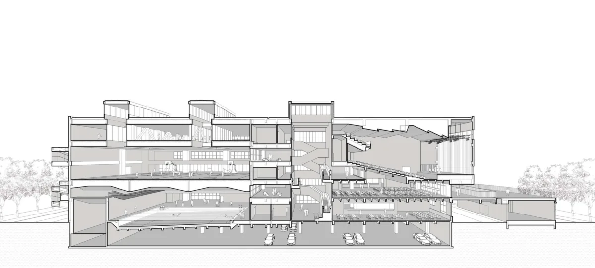 BIM建筑|华东师范大学第二附属中学前滩学校及冰厂田前滩幼儿园 / 致正建筑工作室+大正建筑事务所