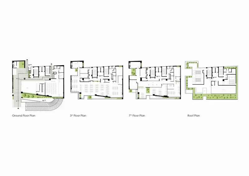 BIM建筑|砖石结构像素化装饰 | 谢里夫理工大学办公楼