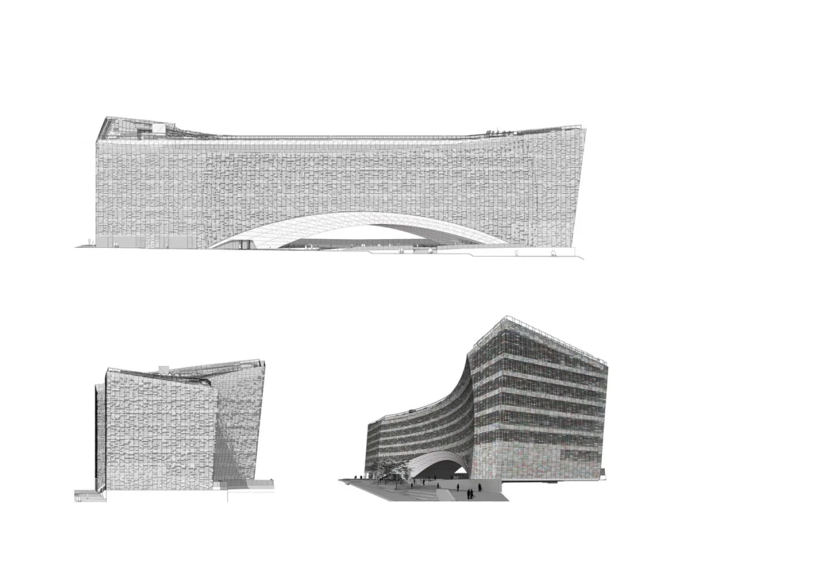 BIM建筑|挪威事务所Snøhetta将雪一般的建筑搬到了巴黎 | 世界报巴黎总部
