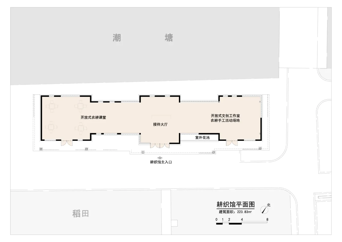BIM建筑|粮田里的农具仓库改造——花红耕织馆 / 创霖-泽柏