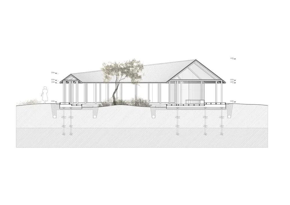 BIM建筑|Sanderumgaard花园凉亭，北欧古老与日式禅意风格的混合 / Squareone
