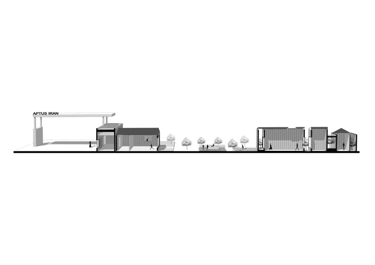 BIM建筑|Aptus 工厂展厅，庭院与光影之歌 / Hooba Design