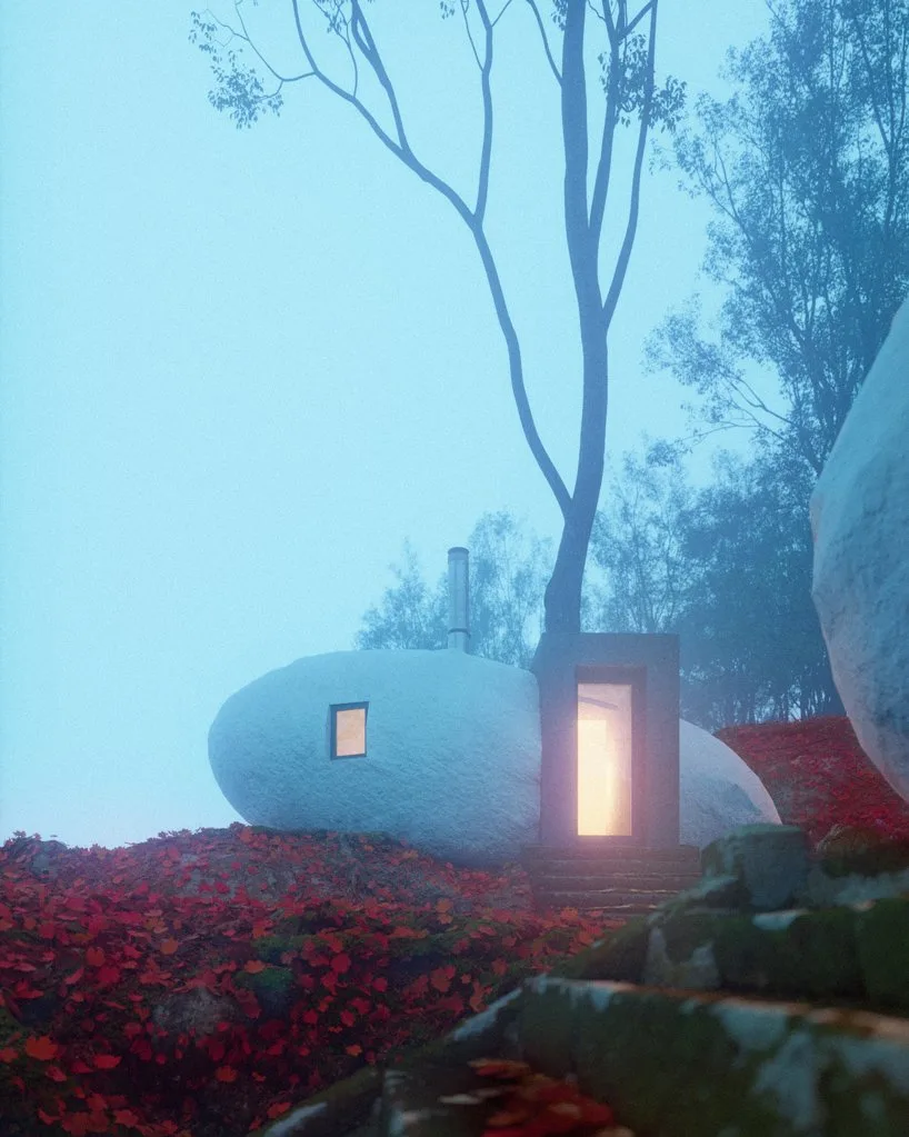 BIM建筑|奇异构想——“支石墓”小屋 / Davit and Mary Jilavyan