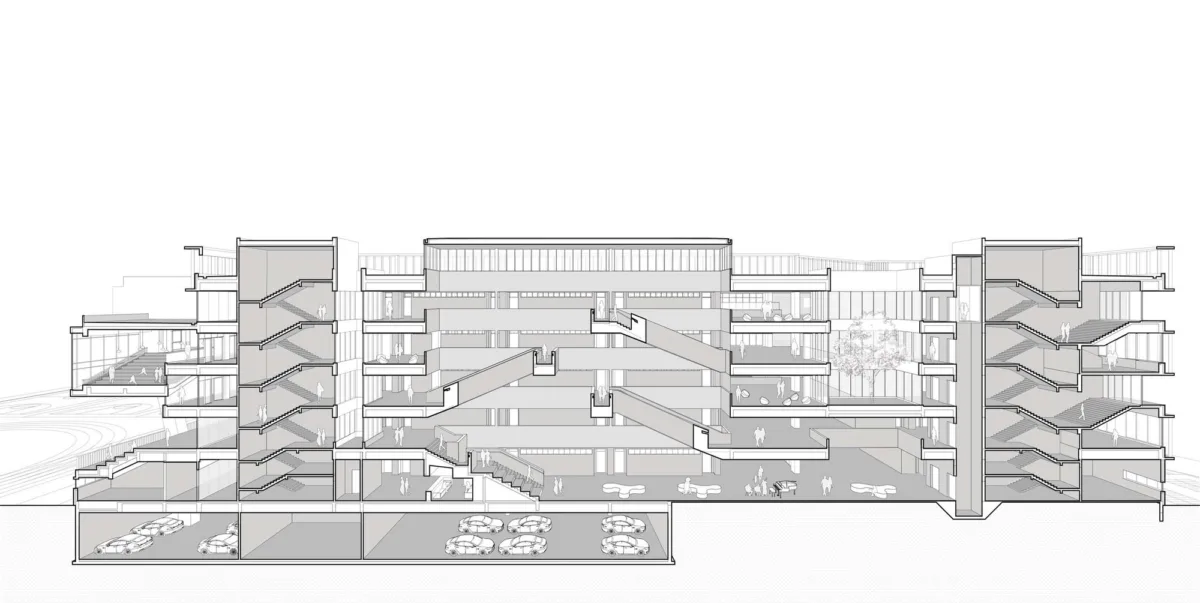 BIM建筑|华东师范大学第二附属中学前滩学校及冰厂田前滩幼儿园 / 致正建筑工作室+大正建筑事务所