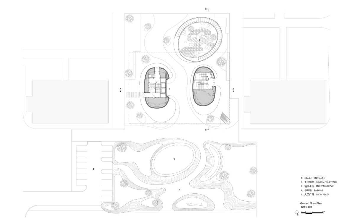 BIM建筑|漂浮之门——西安沣东新城莱安社区中心 / EID Architecture