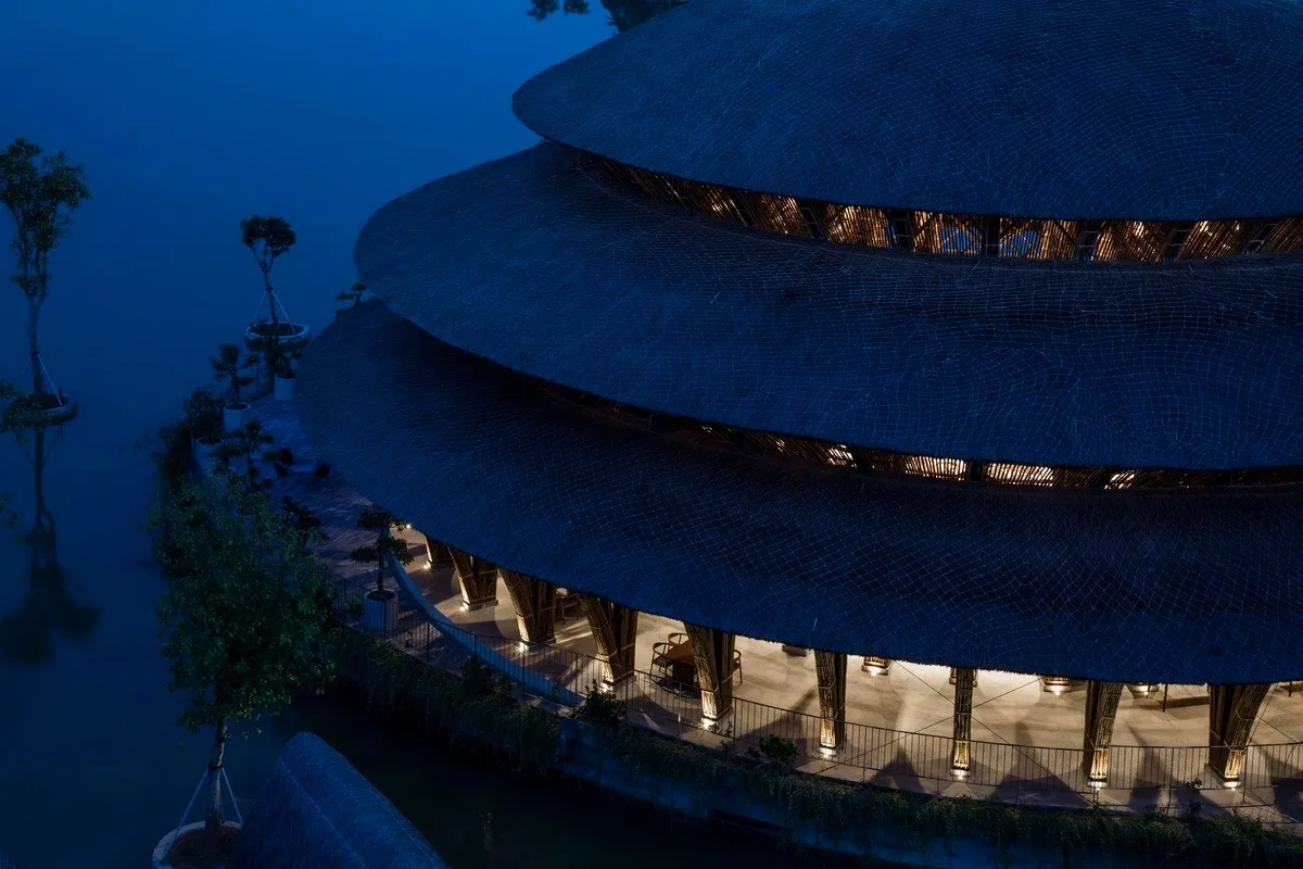BIM建筑|维达纳受蕴餐厅，模块化竹制架构 / 武重义建筑事务所