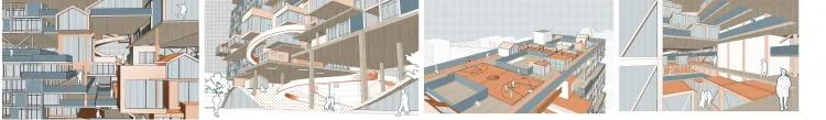 BIM建筑|2020基准杯二等奖 | 回应疫情和老龄化问题的青银共居韧性社区