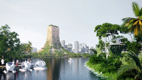BIM建筑|BIG显示槟榔屿海岸“都市睡莲”总体规划