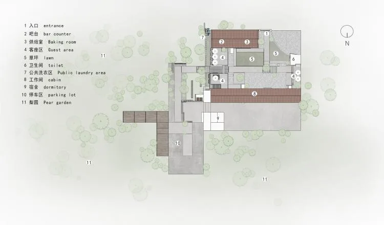 BIM建筑|永智农场&户粒咖啡二期 / 十一空间设计