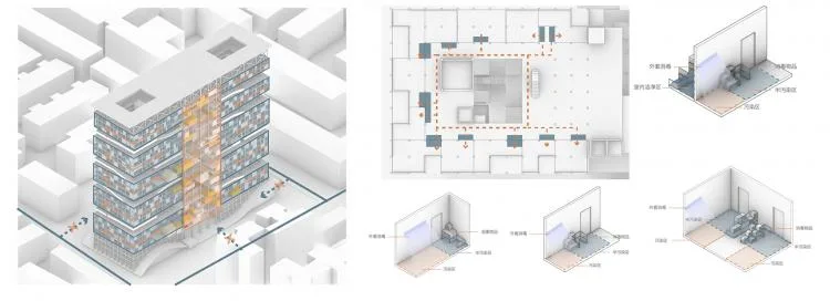 BIM建筑|2020基准杯二等奖 | 回应疫情和老龄化问题的青银共居韧性社区