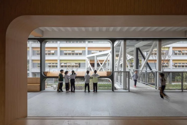 BIM建筑|秩序的启迪——上海市高安路第一小学华展校区 / 山水秀建筑事务所