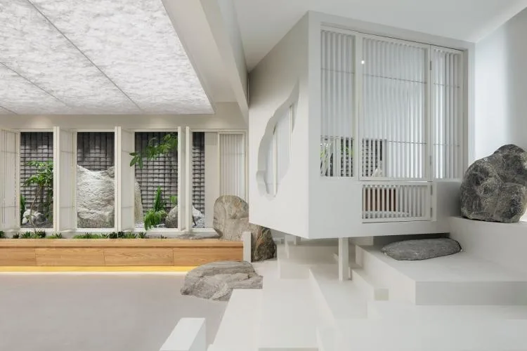 BIM建筑|心境离错，内外之间-璞舍茶室设计 / 介介工作室