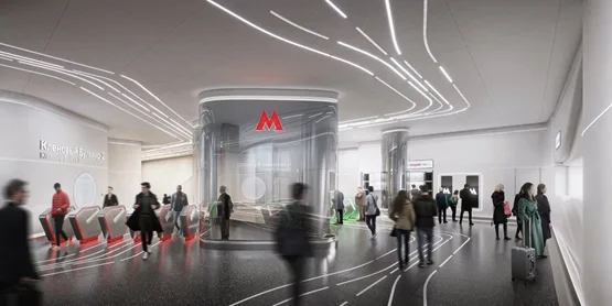 BIM建筑|扎哈工作室展示莫斯科地铁站设计