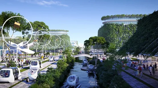 BIM建筑|BIG显示槟榔屿海岸“都市睡莲”总体规划