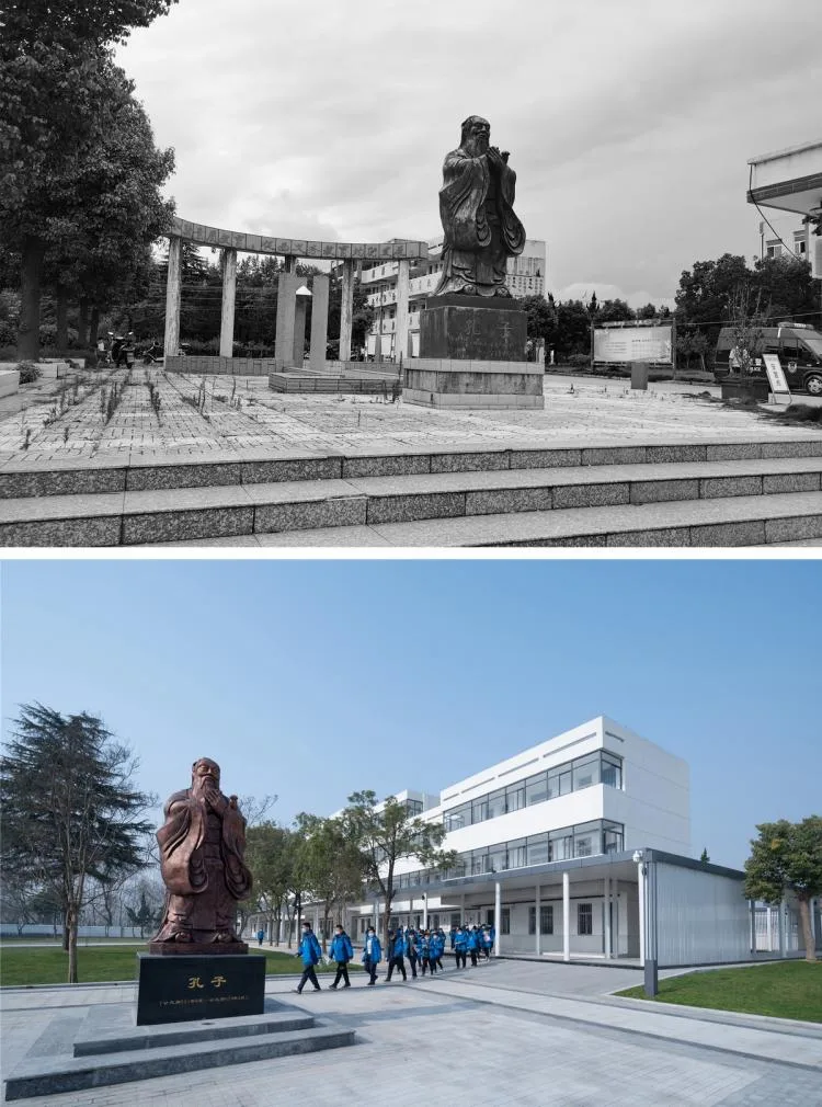 BIM建筑|乡村振兴之乡镇中学改造-全椒县新锐古河中学 / 上海思序建筑规划设计