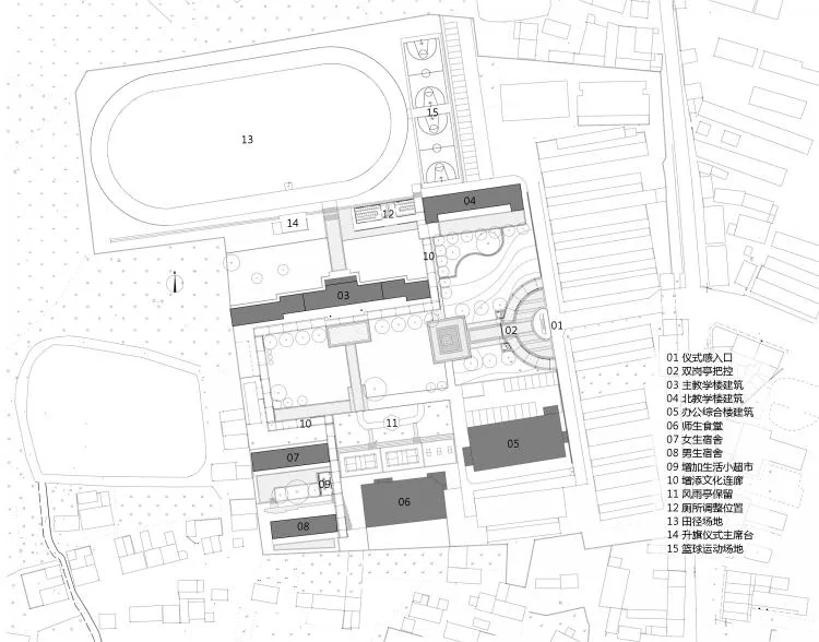 BIM建筑|乡村振兴之乡镇中学改造-全椒县新锐古河中学 / 上海思序建筑规划设计