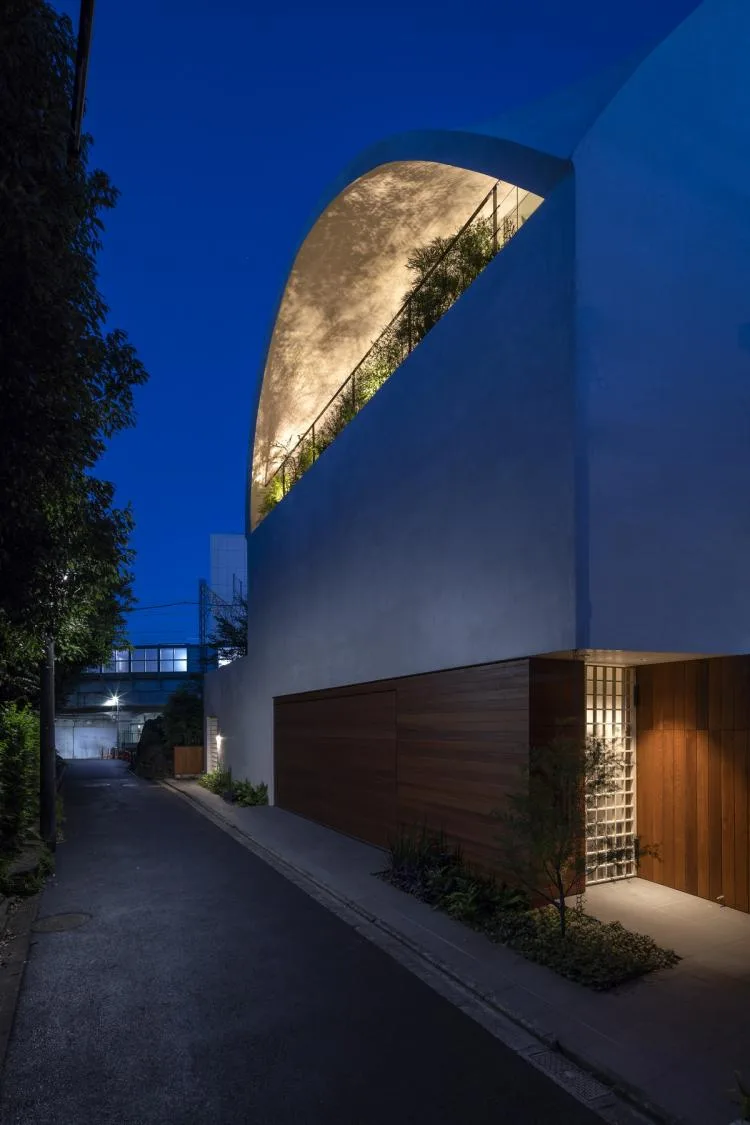 BIM建筑|东京天空洞穴住宅：静谧的自然居所 / IKAWAYA Architects