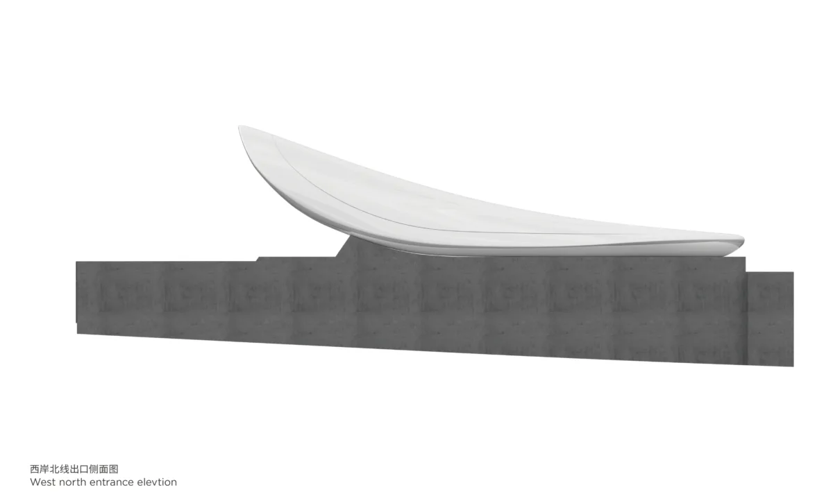 BIM建筑|海口文明东隧道光过渡设计：优雅纯洁的白色贝壳 / 槃达中国
