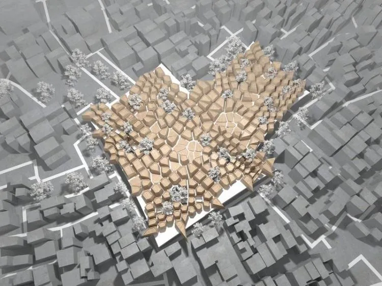 BIM建筑|2020基准杯二等奖 | 改造城中村的新思路 打造横向形态的超级寓所