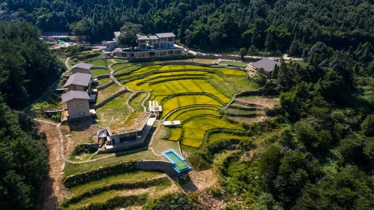 BIM建筑|可居可游，在半山稻田之间：重庆垫江巴谷宿集建筑设计 / 三文建筑