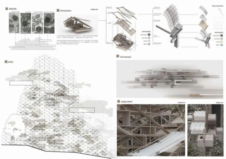BIM建筑|2020基准杯三等奖 | 传统木构演绎中式超级寓所，预制模块解答疫情居所之困