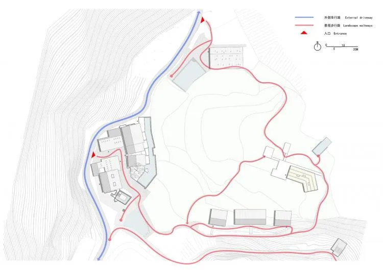BIM建筑|可居可游，在半山稻田之间：重庆垫江巴谷宿集建筑设计 / 三文建筑
