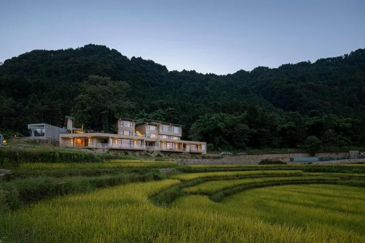 BIM建筑|可居可游，在半山稻田之间：重庆垫江巴谷宿集建筑设计 / 三文建筑
