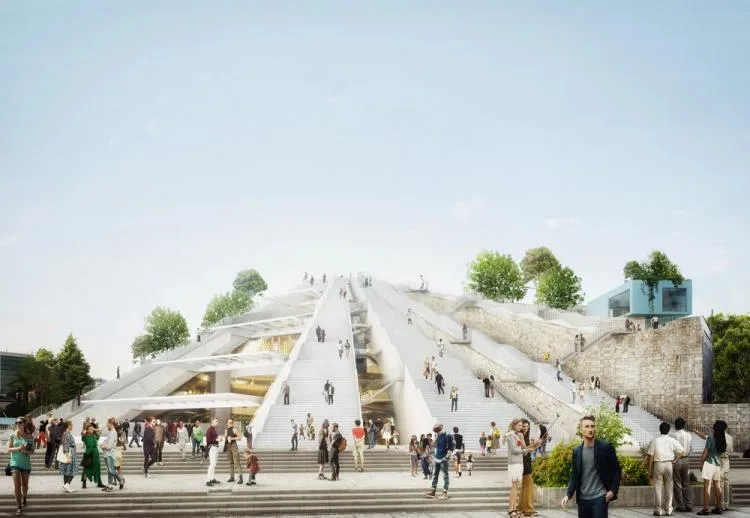BIM建筑|MVRDV“地拉那金字塔”正式动工，阿尔巴尼亚粗野主义纪念碑改造