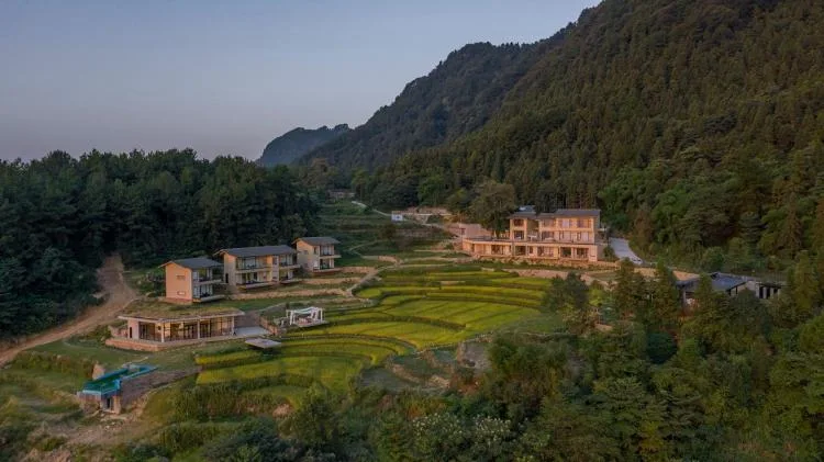 BIM建筑|可居可游，在半山稻田之间：重庆垫江巴谷宿集建筑设计 / 三文建筑