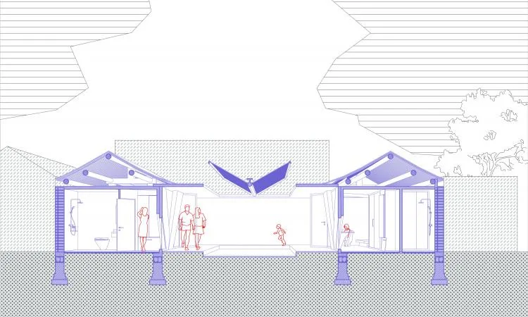 BIM建筑|「 雀 折 」一种胡同儿院落的场地再生 / 戏构建筑设计工作室