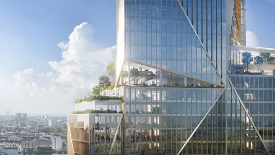 BIM建筑|3XN设计伦敦三角形表皮高层办公楼