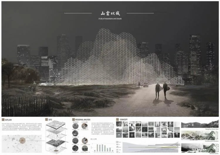 BIM建筑|2020基准杯三等奖 | 传统木构演绎中式超级寓所，预制模块解答疫情居所之困