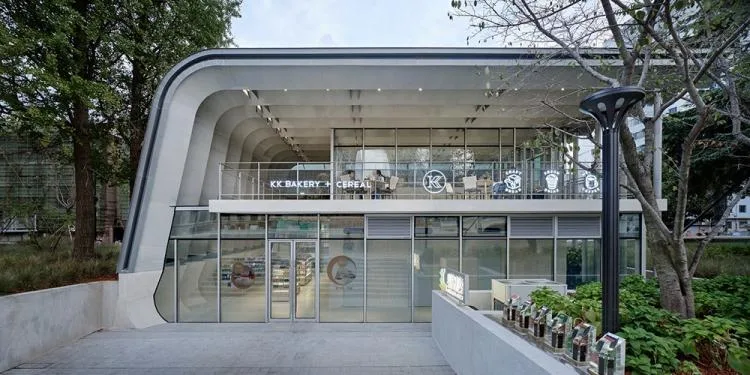 BIM建筑|上海苏州河中石化加油站改造 / 同济原作设计工作室