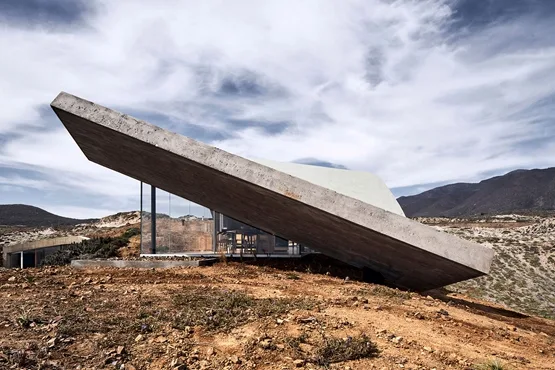 BIM建筑|西泽立卫在智利设计波浪状混凝土屋顶度假屋