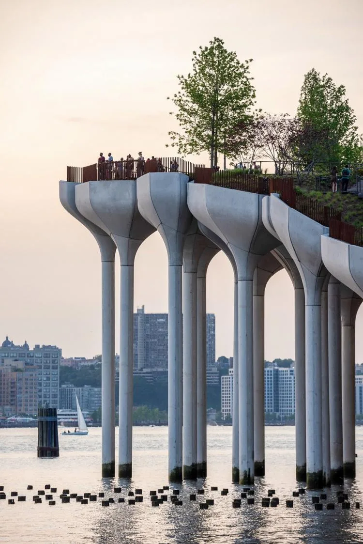 BIM建筑|鬼才建筑师Heatherwick新作：哈德逊河小岛公园/Heatherwick studio