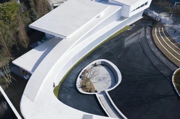 BIM建筑|苏坡艺廊/小隐建筑——廊桥意象，一幅光影的画卷
