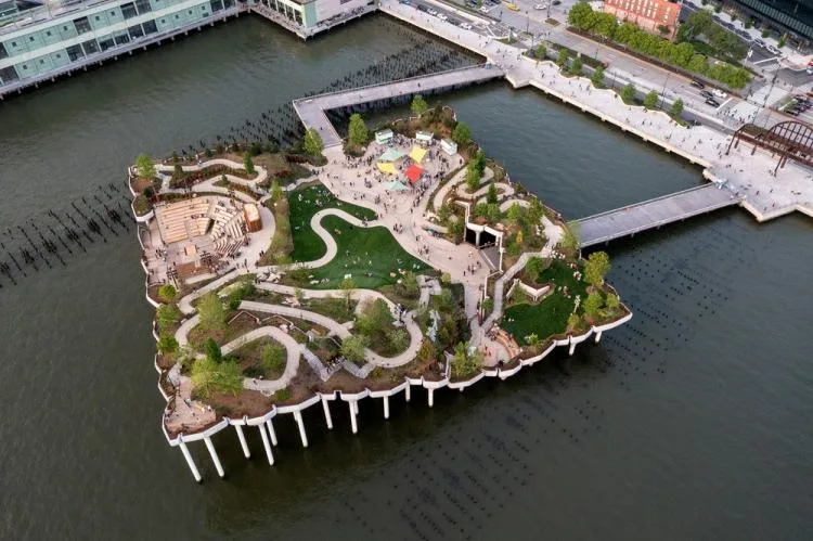 BIM建筑|鬼才建筑师Heatherwick新作：哈德逊河小岛公园/Heatherwick studio