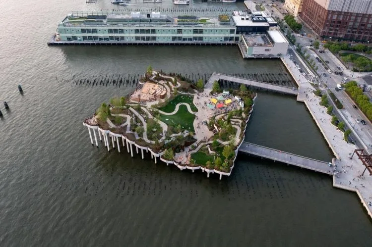 BIM建筑|鬼才建筑师Heatherwick新作：哈德逊河小岛公园/Heatherwick studio