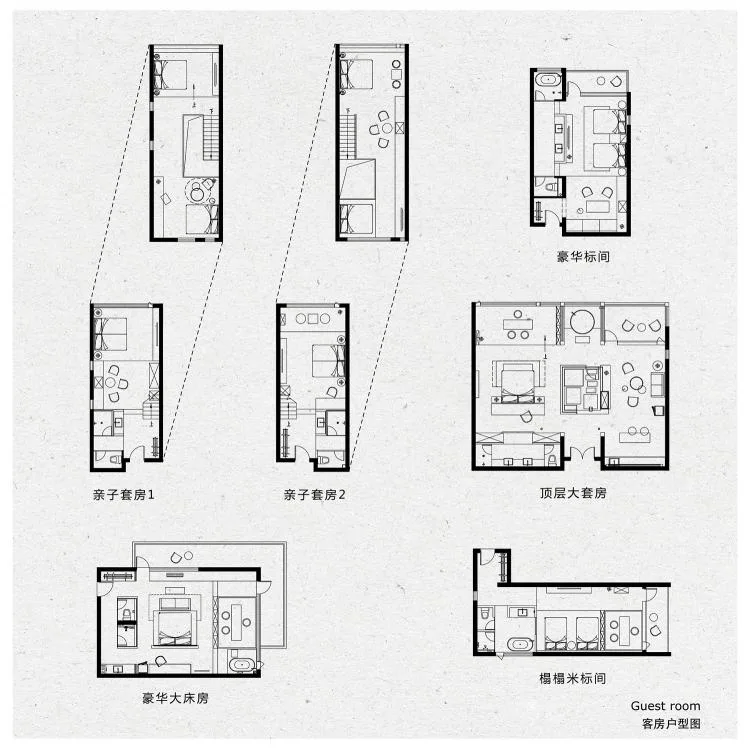 BIM建筑|马儿山村·林语山房民宿酒店，湖南，张家界 / 尌林建筑设计事务所