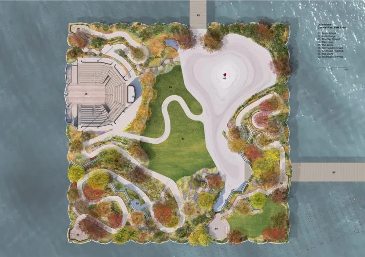 BIM建筑|鬼才建筑师Heatherwick新作：哈德逊河小岛公园/Heatherwick studio