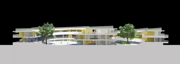 BIM建筑|海口江东寰岛实验学校/迹·建筑事务所（TAO）