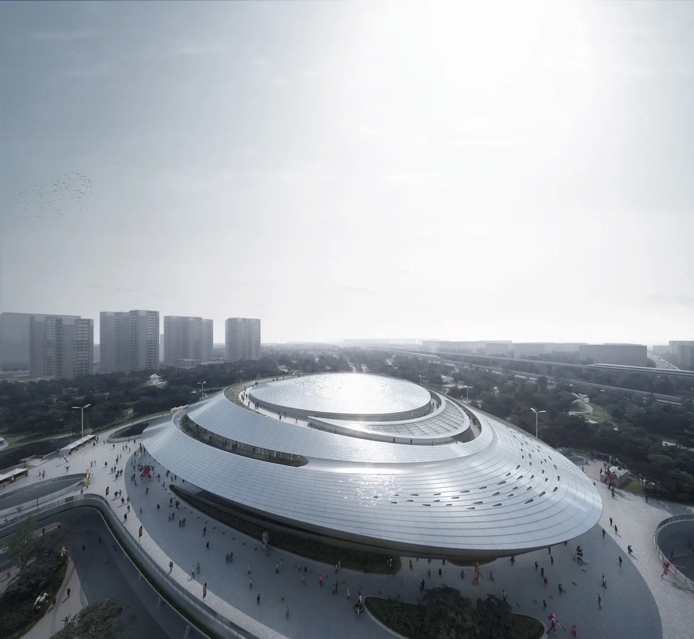 BIM建筑|杭州北景园生态公园及电竞馆/中南建筑