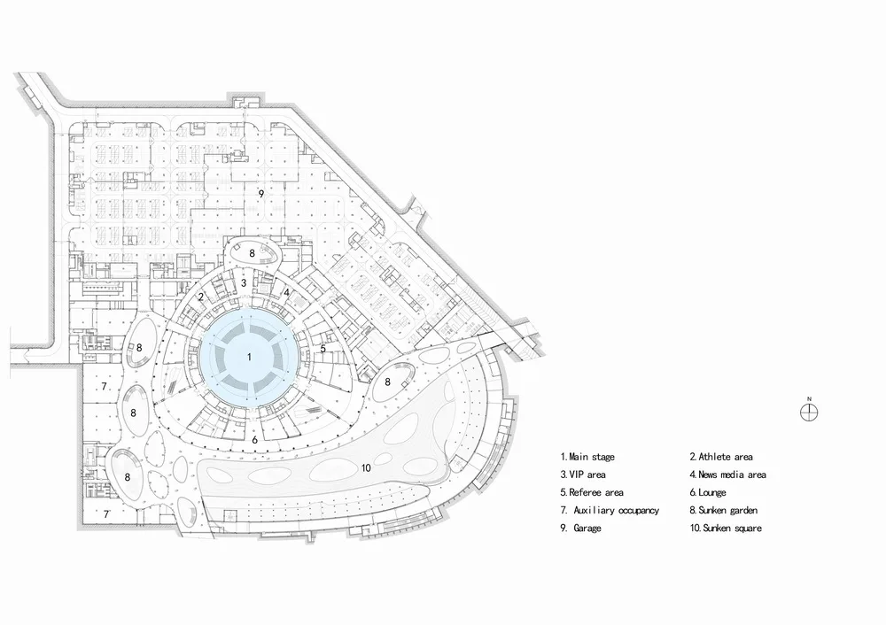BIM建筑|杭州北景园生态公园及电竞馆/中南建筑