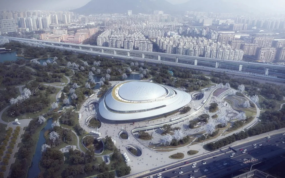 BIM建筑|杭州北景园生态公园及电竞馆/中南建筑
