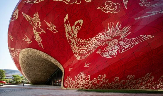 BIM建筑|史蒂芬·奇尔顿设计“纹身”广州剧院