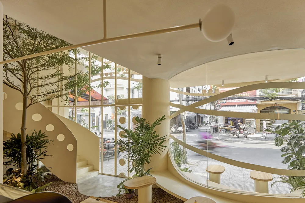 BIM建筑|越南鸟巢咖啡店/ Red5studio+Ben Decor