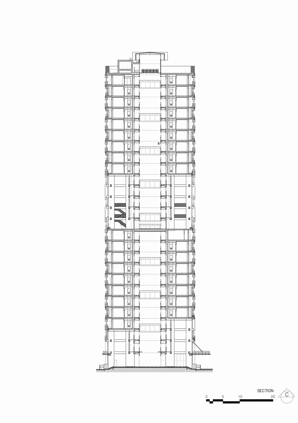 BIM建筑|白衣天使的架空中庭宿舍楼/Plan Architect