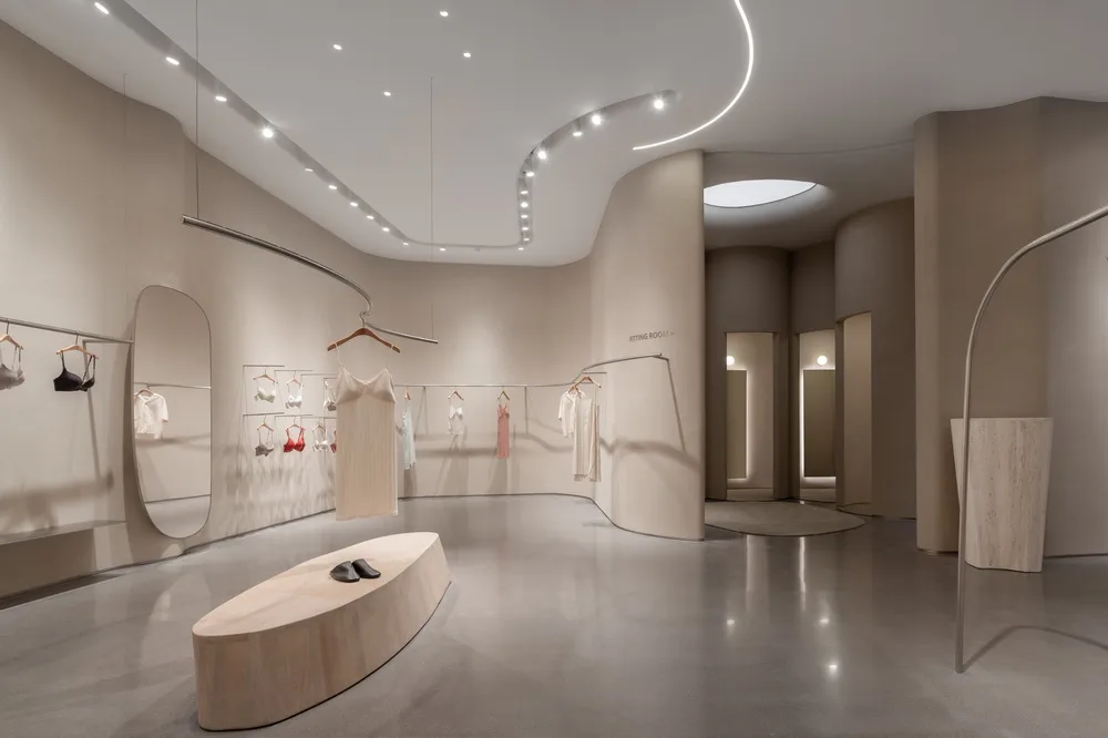 BIM建筑|表达女性之美的室内设计：NEIWAI旗舰店/Studiolite（SLT）
